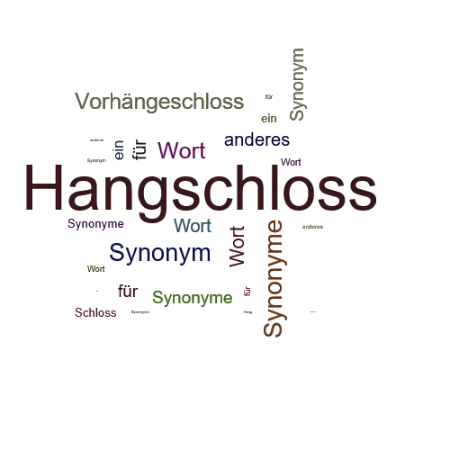 Ein anderes Wort für Hangschloss - Synonym Hangschloss