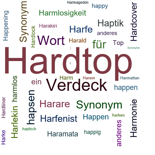 Ein anderes Wort für Hardtop - Synonym Hardtop