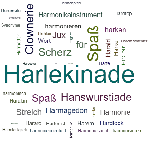 Ein anderes Wort für Harlekinade - Synonym Harlekinade