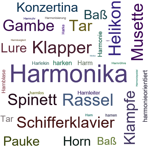 Ein anderes Wort für Harmonika - Synonym Harmonika
