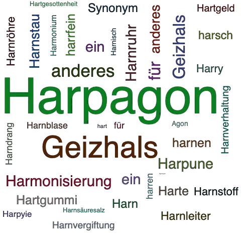 Ein anderes Wort für Harpagon - Synonym Harpagon
