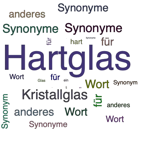 Ein anderes Wort für Hartglas - Synonym Hartglas