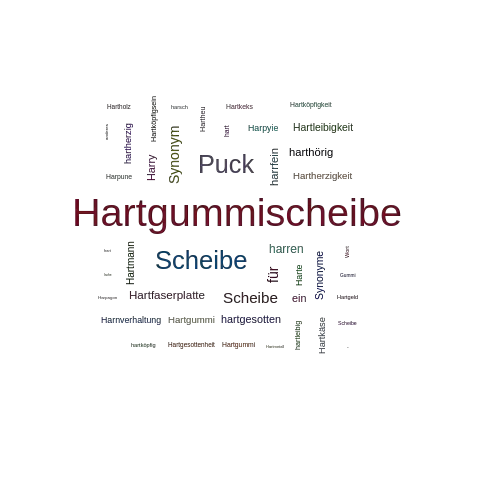 Ein anderes Wort für Hartgummischeibe - Synonym Hartgummischeibe