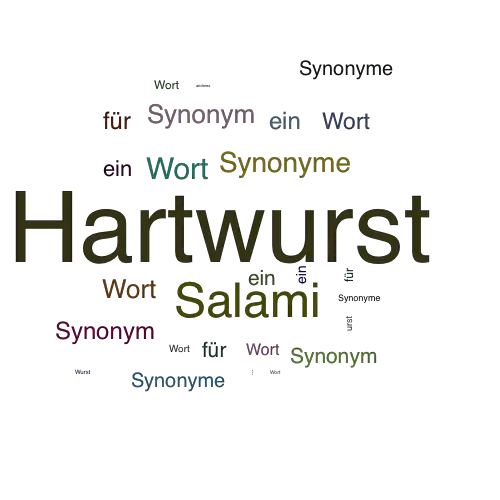 Ein anderes Wort für Hartwurst - Synonym Hartwurst