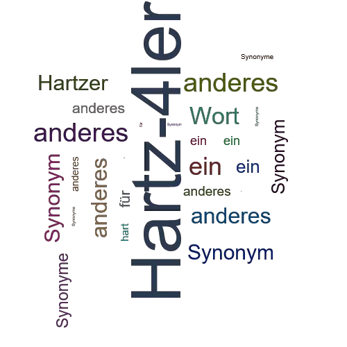 Ein anderes Wort für Hartz-4ler - Synonym Hartz-4ler