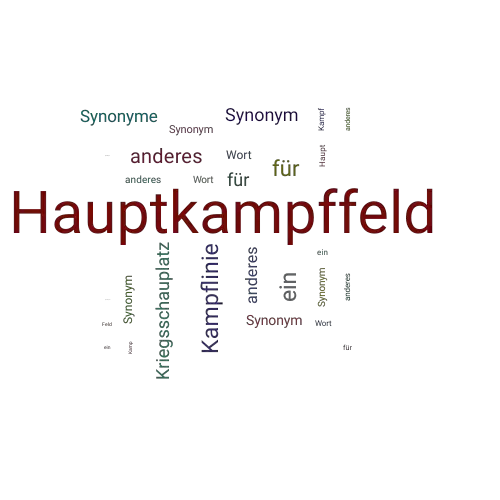 Ein anderes Wort für Hauptkampffeld - Synonym Hauptkampffeld
