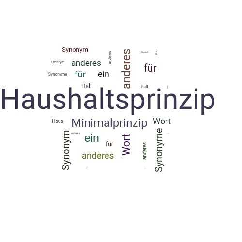 Ein anderes Wort für Haushaltsprinzip - Synonym Haushaltsprinzip