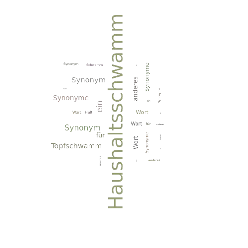 Ein anderes Wort für Haushaltsschwamm - Synonym Haushaltsschwamm