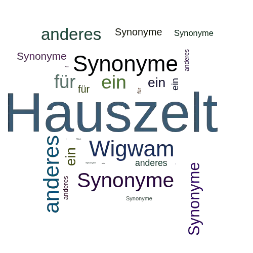 Ein anderes Wort für Hauszelt - Synonym Hauszelt