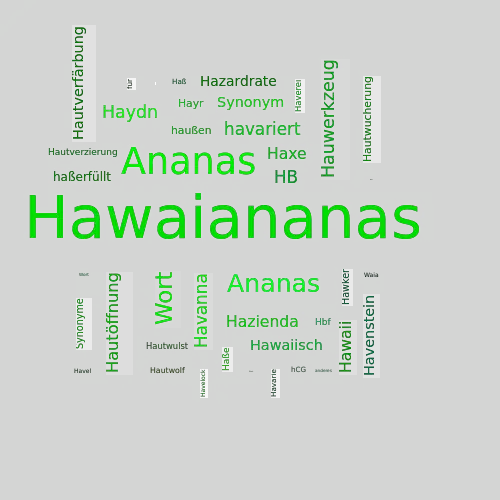 Ein anderes Wort für Hawaiananas - Synonym Hawaiananas