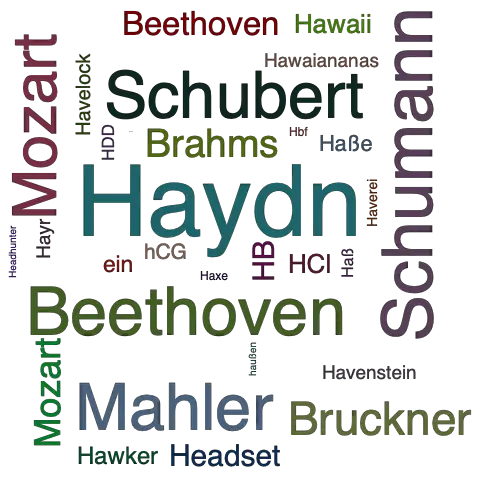Ein anderes Wort für Haydn - Synonym Haydn