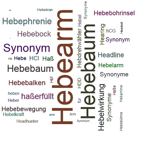 Ein anderes Wort für Hebearm - Synonym Hebearm