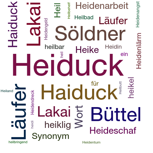 Ein anderes Wort für Heiduck - Synonym Heiduck