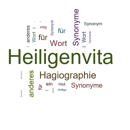 Ein anderes Wort für Heiligenvita - Synonym Heiligenvita