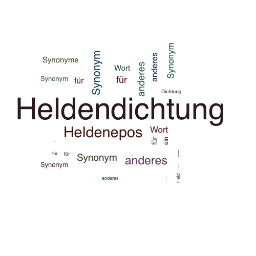 Ein anderes Wort für Heldendichtung - Synonym Heldendichtung