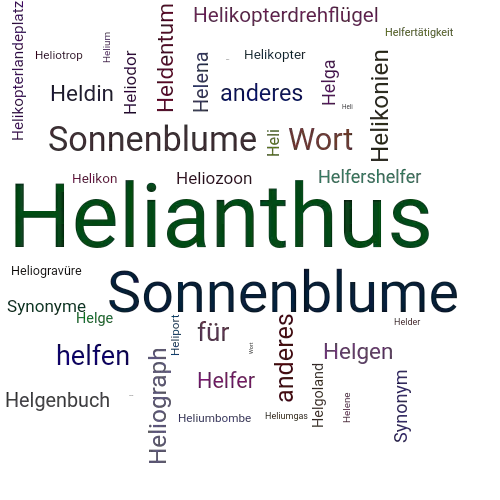 Ein anderes Wort für Helianthus - Synonym Helianthus