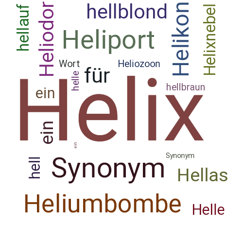 Ein anderes Wort für Helix - Synonym Helix
