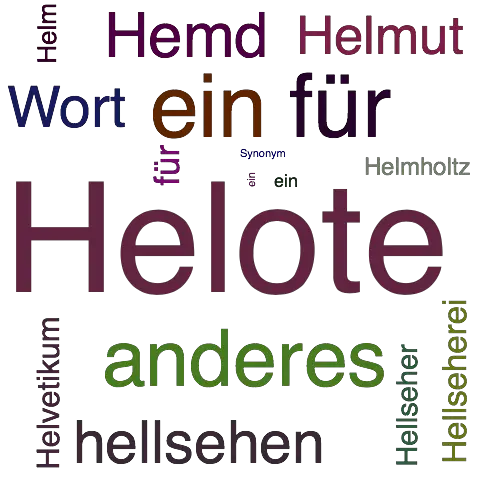 Ein anderes Wort für Helot - Synonym Helot