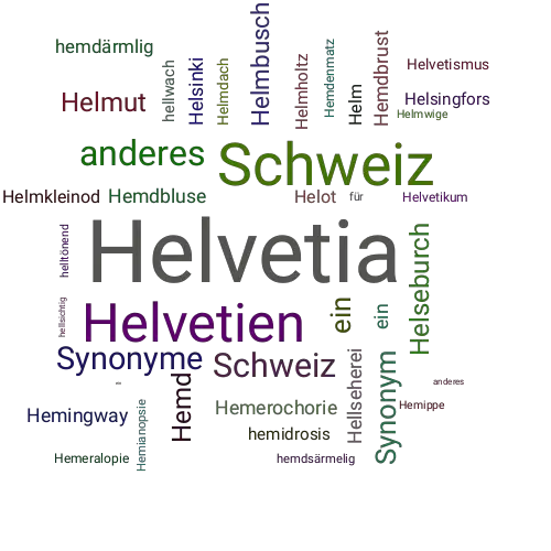 Ein anderes Wort für Helvetia - Synonym Helvetia