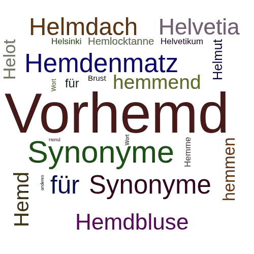 Ein anderes Wort für Hemdbrust - Synonym Hemdbrust