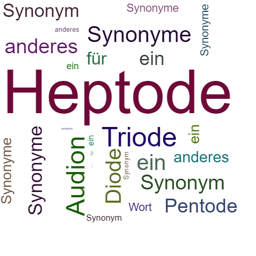 Ein anderes Wort für Heptode - Synonym Heptode