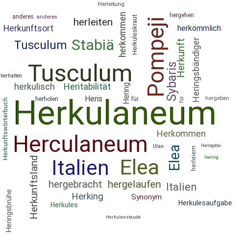 Ein anderes Wort für Herkulaneum - Synonym Herkulaneum