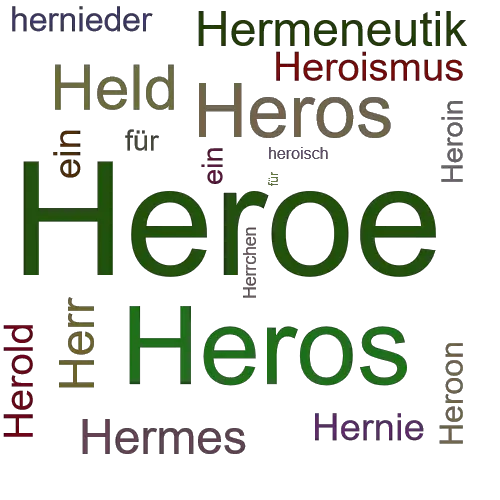 Ein anderes Wort für Heroe - Synonym Heroe