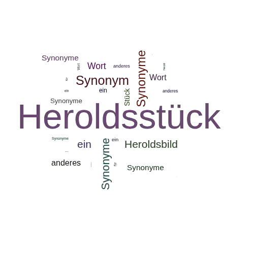 Ein anderes Wort für Heroldsstück - Synonym Heroldsstück