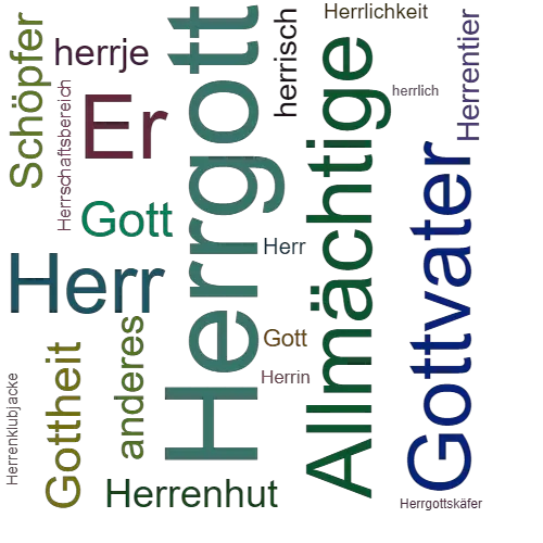 Ein anderes Wort für Herrgott - Synonym Herrgott