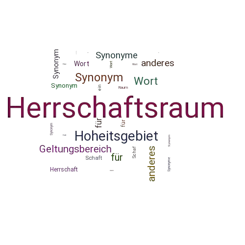 Ein anderes Wort für Herrschaftsraum - Synonym Herrschaftsraum