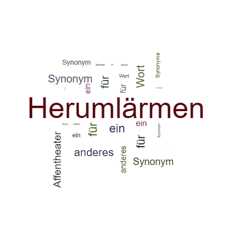 Ein anderes Wort für Herumlärmen - Synonym Herumlärmen