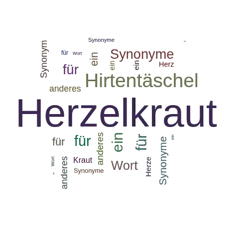 Ein anderes Wort für Herzelkraut - Synonym Herzelkraut
