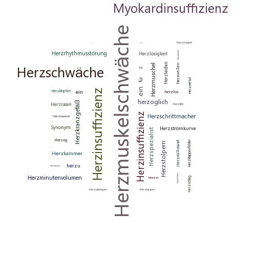 Ein anderes Wort für Herzmuskelschwäche - Synonym Herzmuskelschwäche