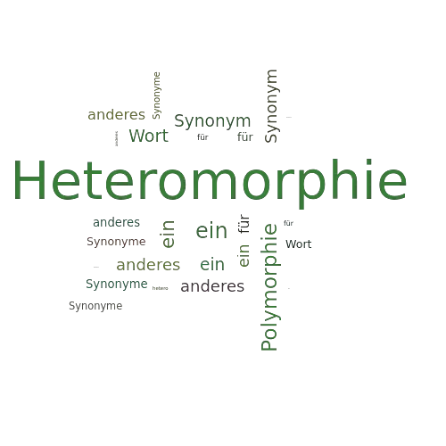 Ein anderes Wort für Heteromorphie - Synonym Heteromorphie