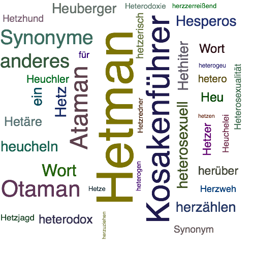Ein anderes Wort für Hetman - Synonym Hetman