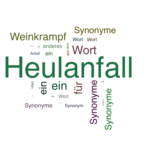 Ein anderes Wort für Heulanfall - Synonym Heulanfall