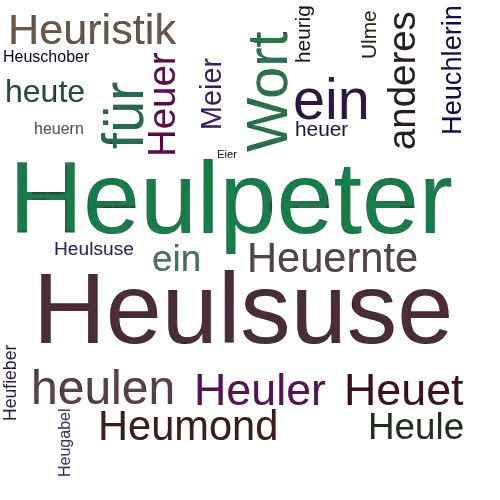 Ein anderes Wort für Heulmeier - Synonym Heulmeier