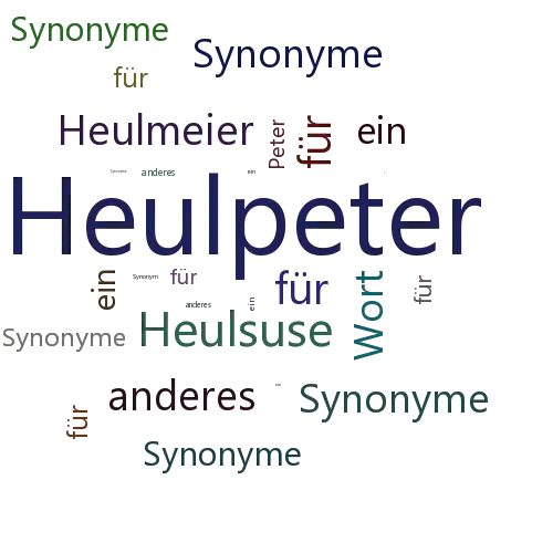 Ein anderes Wort für Heulpeter - Synonym Heulpeter