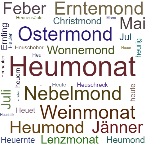 Ein anderes Wort für Heumonat - Synonym Heumonat
