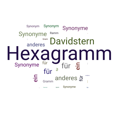 Ein anderes Wort für Hexagramm - Synonym Hexagramm
