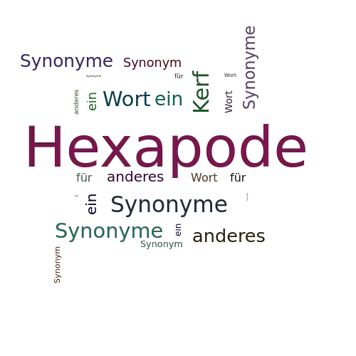 Ein anderes Wort für Hexapode - Synonym Hexapode