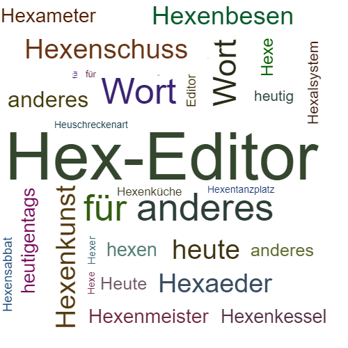 Ein anderes Wort für Hexeditor - Synonym Hexeditor
