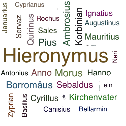 Ein anderes Wort für Hieronymus - Synonym Hieronymus
