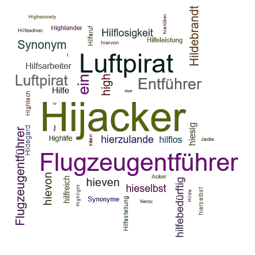 Ein anderes Wort für Hijacker - Synonym Hijacker