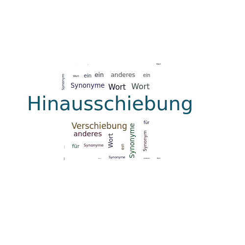 Ein anderes Wort für Hinausschiebung - Synonym Hinausschiebung