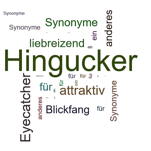 Ein anderes Wort für Hingucker - Synonym Hingucker