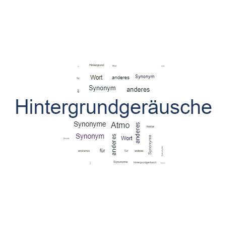 Ein anderes Wort für Hintergrundgeräusche - Synonym Hintergrundgeräusche