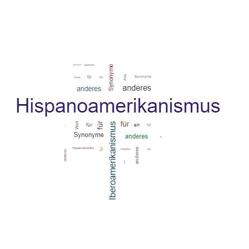 Ein anderes Wort für Hispanoamerikanismus - Synonym Hispanoamerikanismus