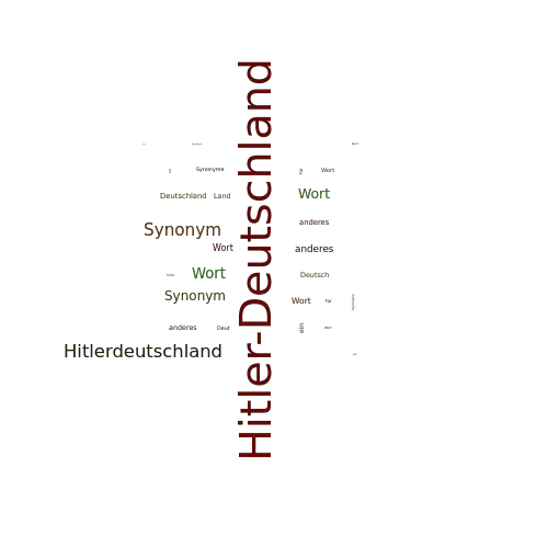 Ein anderes Wort für Hitler-Deutschland - Synonym Hitler-Deutschland