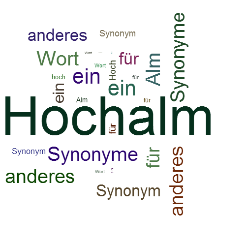Ein anderes Wort für Hochalm - Synonym Hochalm